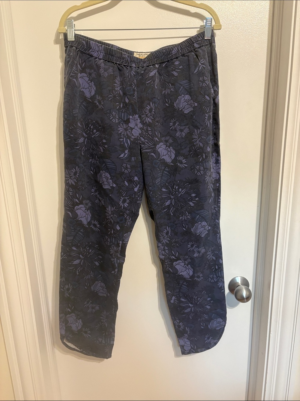 Marine Layer Women's Floral Sweatpants - Navy & Purple